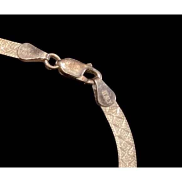 Vtg.925 Sterling Silver 7 3/4" Bracelet, Reversible A Different Design Each Side - Picture 4 of 8